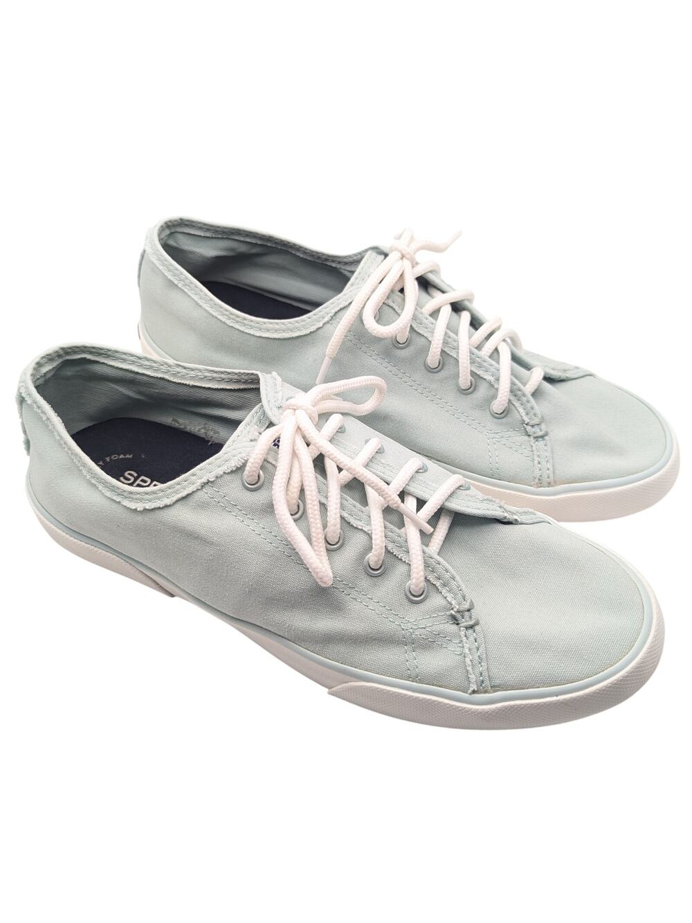 Sperry Pier View Fray Surf Memory Foam Lace Up Fashion Sneakers Women's Size 11